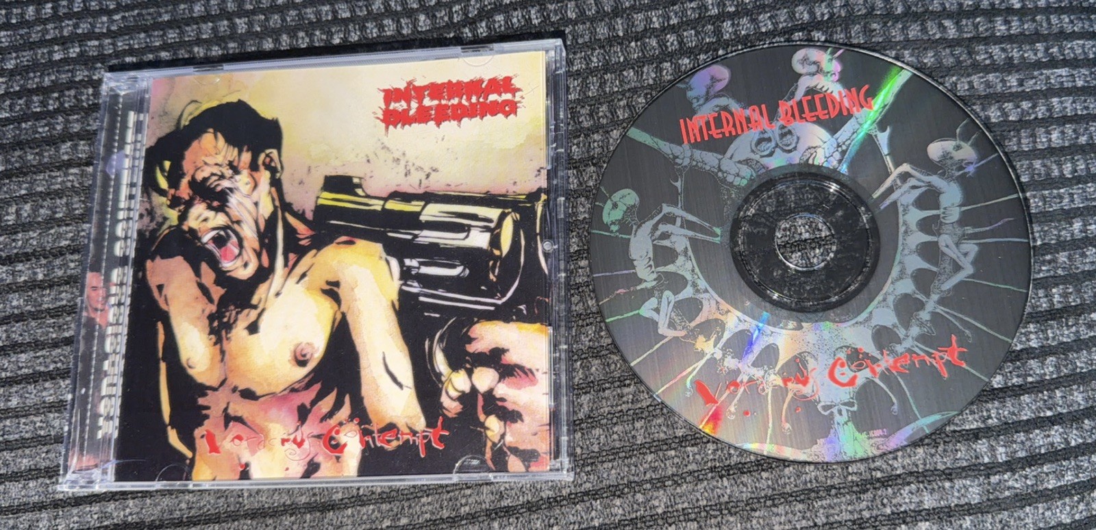 INTERNAL BLEEDING Voracious Contempt CD 1995 Pavement 1st press SLAM death metal
