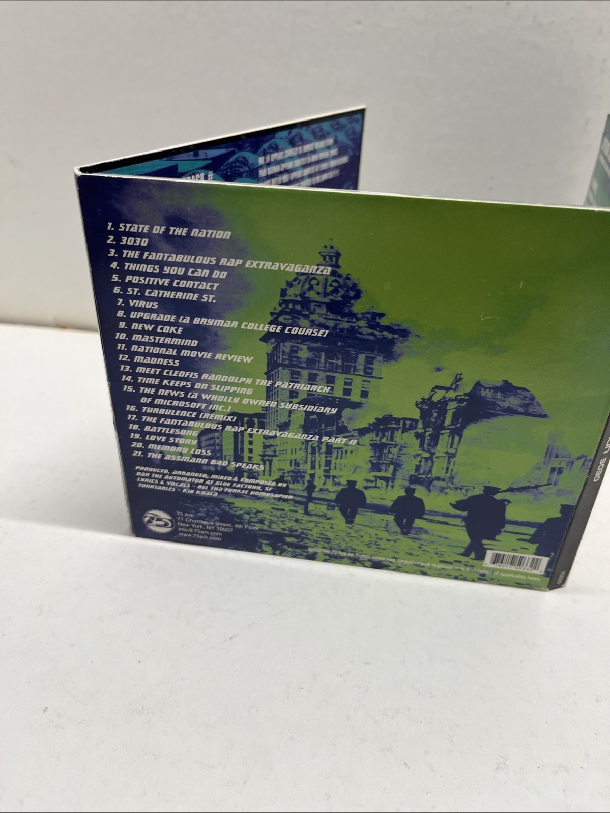 Deltron 3030 Self Titled Digipak CD 2000 75 Ark Records Rare Hip Hop Rap