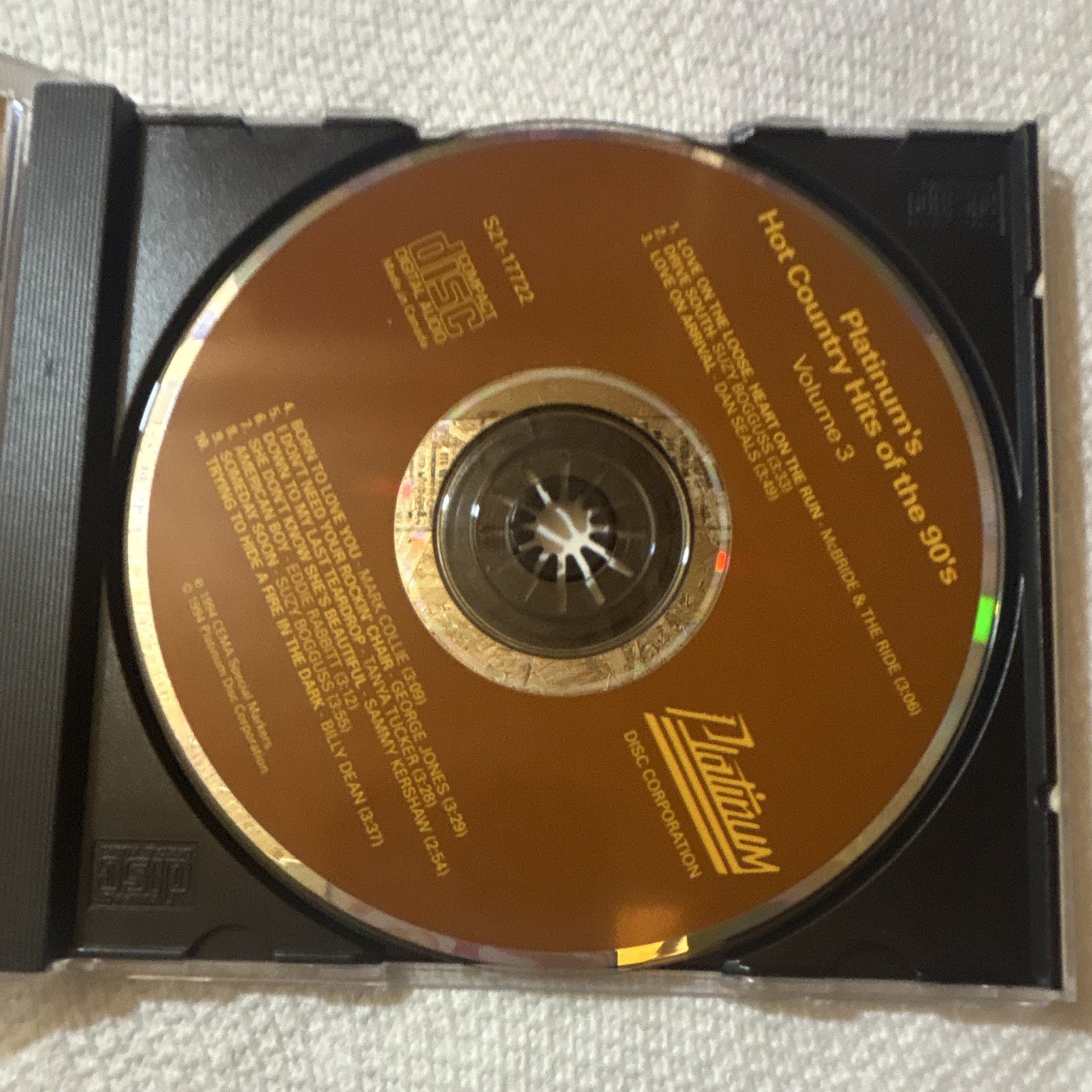 Various Artists : Platinum's Hot Country Hits of 90's Vol. 3 CD (1995)