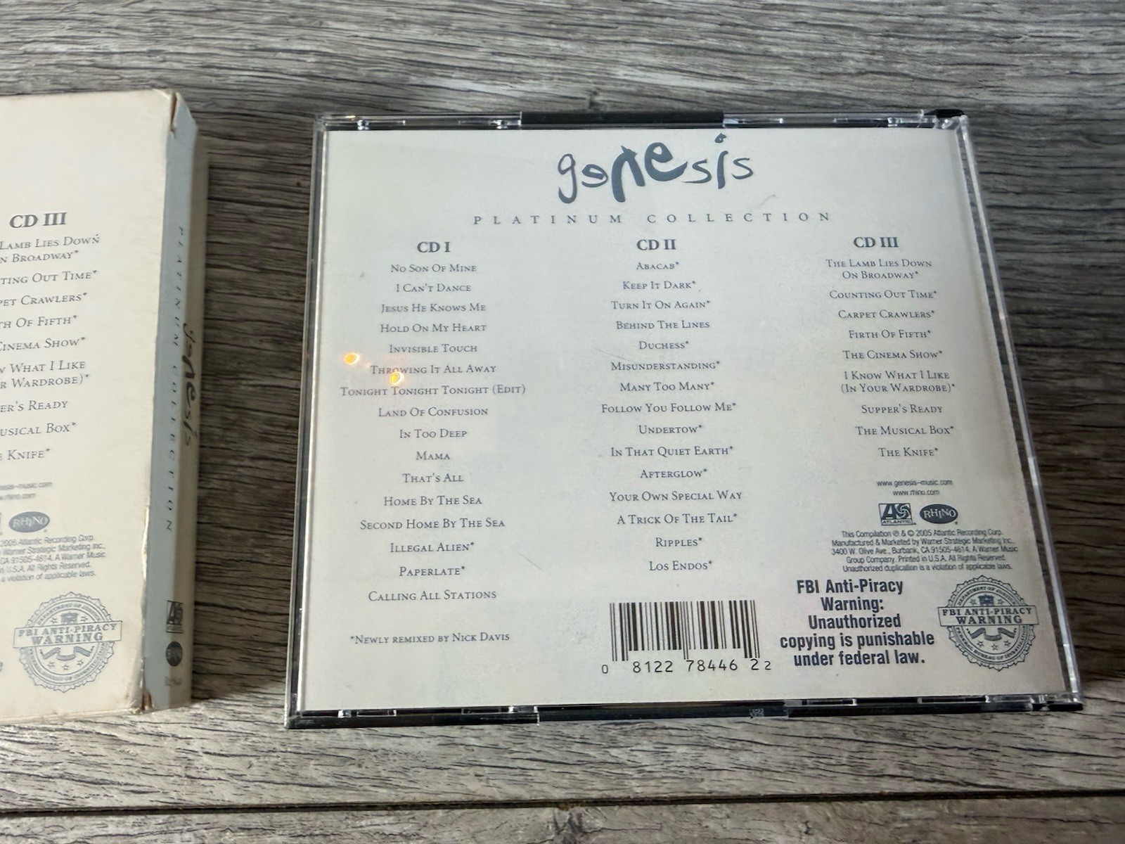 Platinum Collection by Genesis (UK) (CD, Sep-2005, 3 Discs, Rhino (Label))