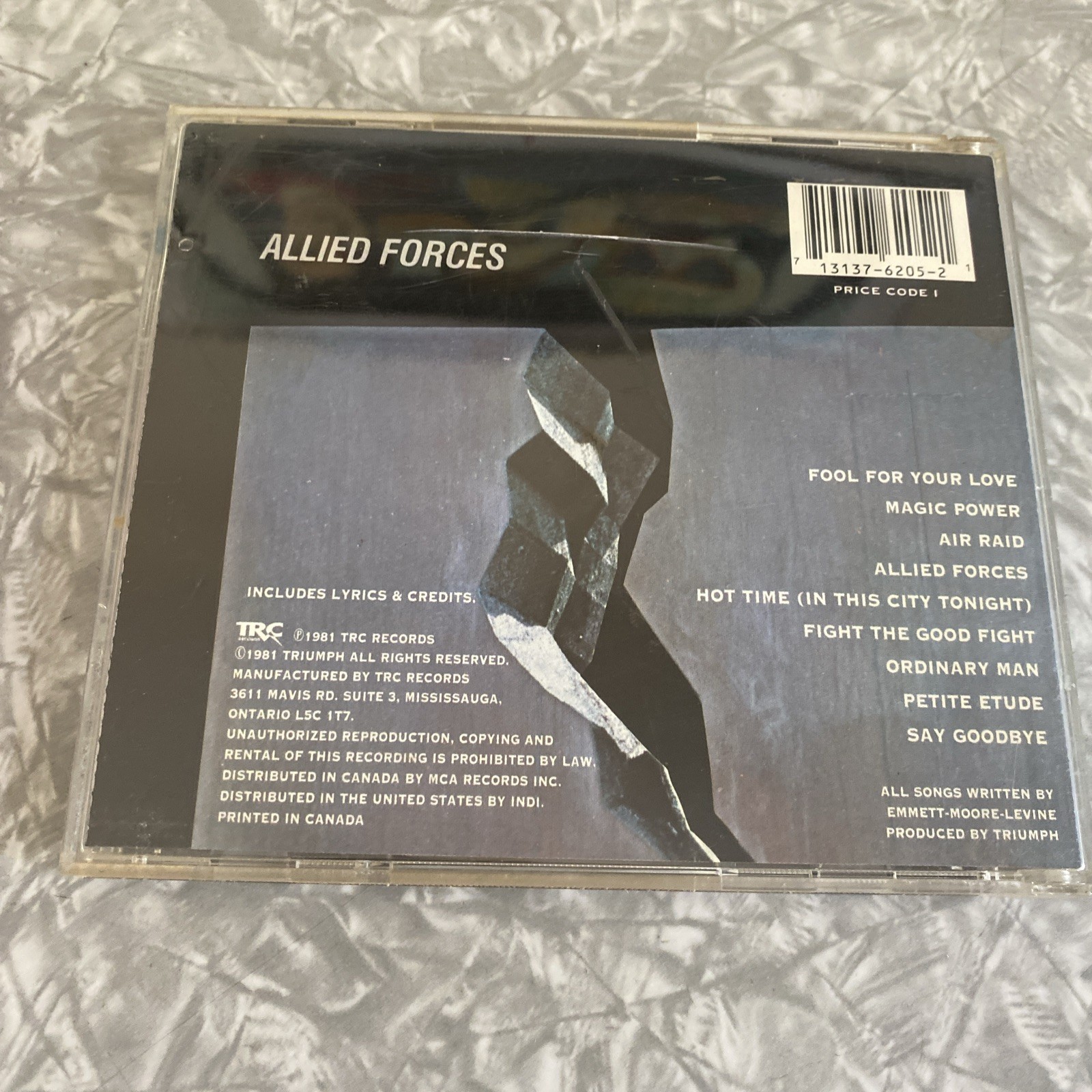 TRIUMPH Allied Forces CD Canada Import