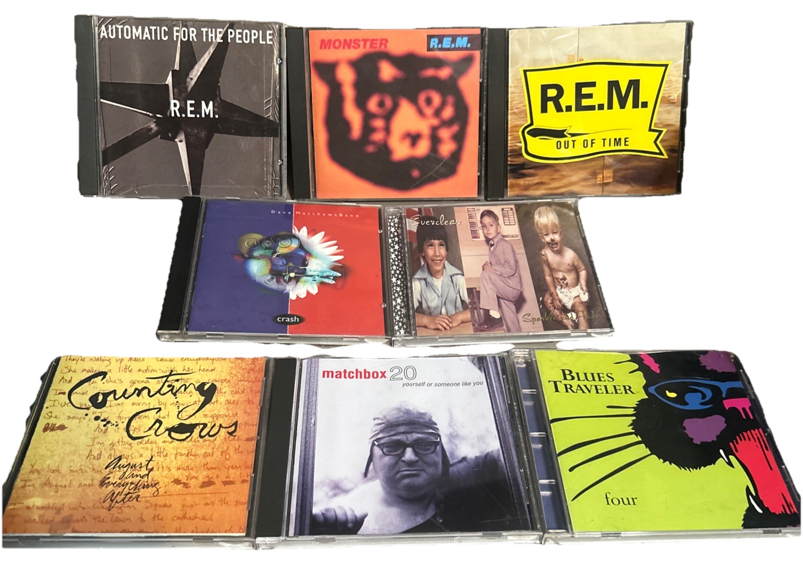 90s Alternative Rock CD Lot REM Counting Crows Matchbox 20 Blues Traveler