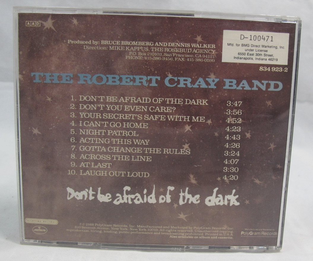 Cray, Robert - Don't Be Afraid of the Dark - (Audio CD, 1988, Polydor)