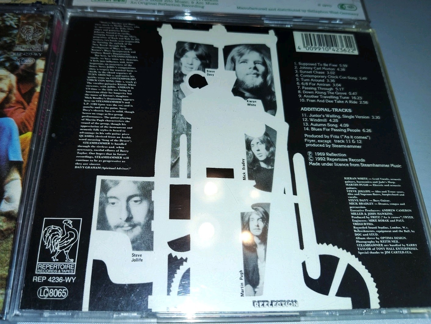 STEAMHAMMER CD LOT OF 4 HTF VG-VG+ GERMAN JETHRO TULL FREE SHIP REFLECTION +++
