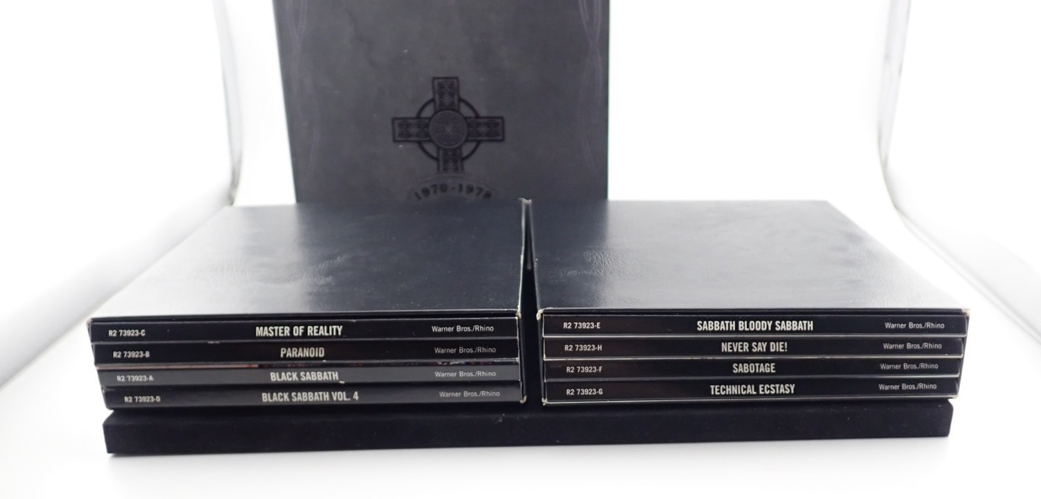 BLACK SABBATH The Black Box Complete Original 1970-1978 8 CD/DVD BOX SET! RARE!