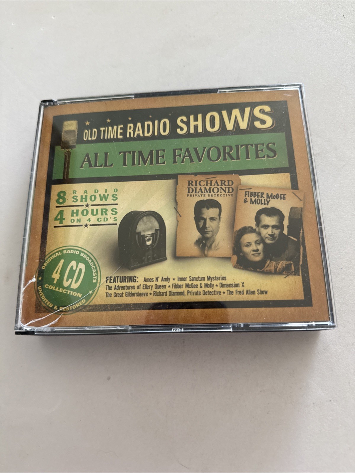 Old Time Radio Shows All-Time Favorites 4CD Set 8 Radio Shows 4 Hours (A)