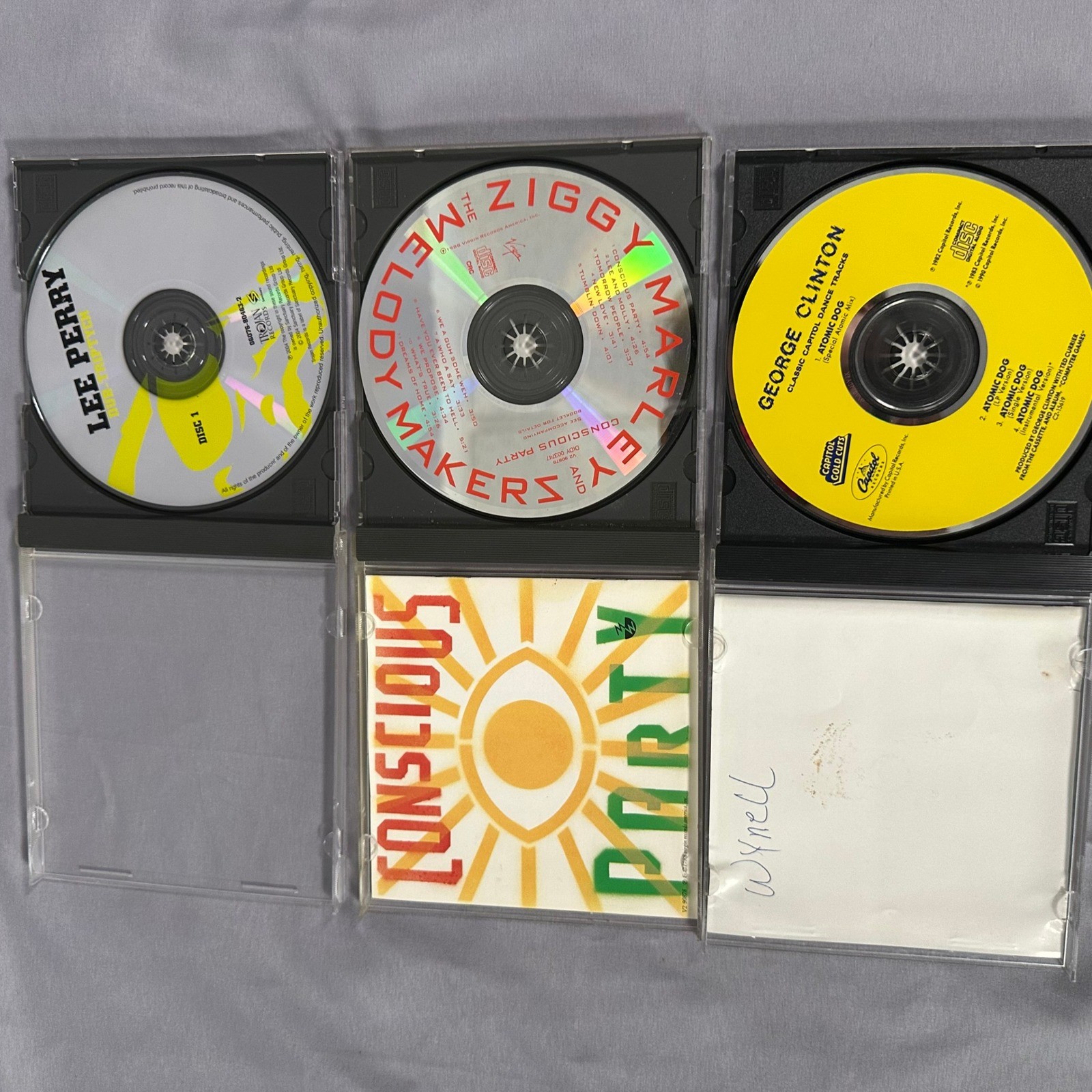 Lee Perry Ziggy Marley George Clinton CD Lot Dub Triptych Conscious Party Atomic