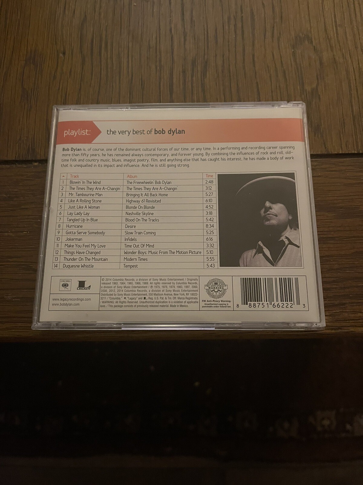 The Very Best of Bob Dylan Playlist (CD) 2014 Legacy Recordings AA