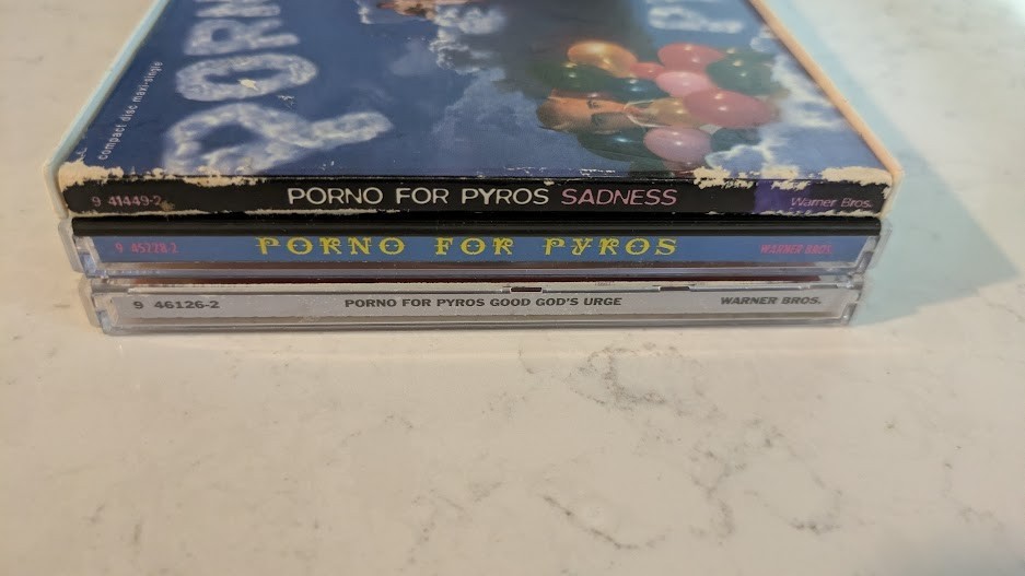 PORNO FOR PYROS 3 CD Lot Self Titled Good Gods Urge Sadness Single Perry Farrell