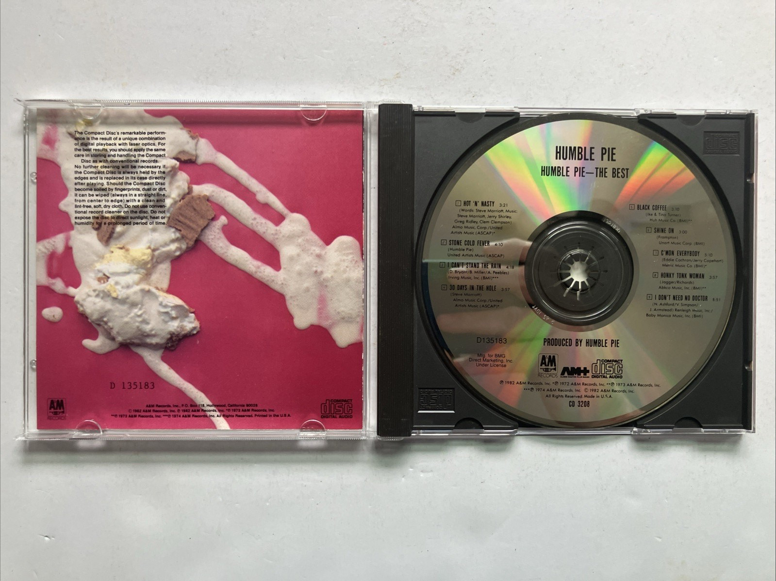 The Best of Humble Pie [A&M] (CD, Oct-1990) 30 Days In The Hole - Very Good