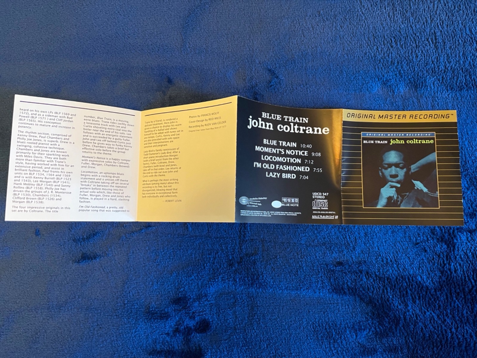 john coltrane BLUE TRAIN, ORIGINAL MASTER RECORDING ULTRA DISC GOLD