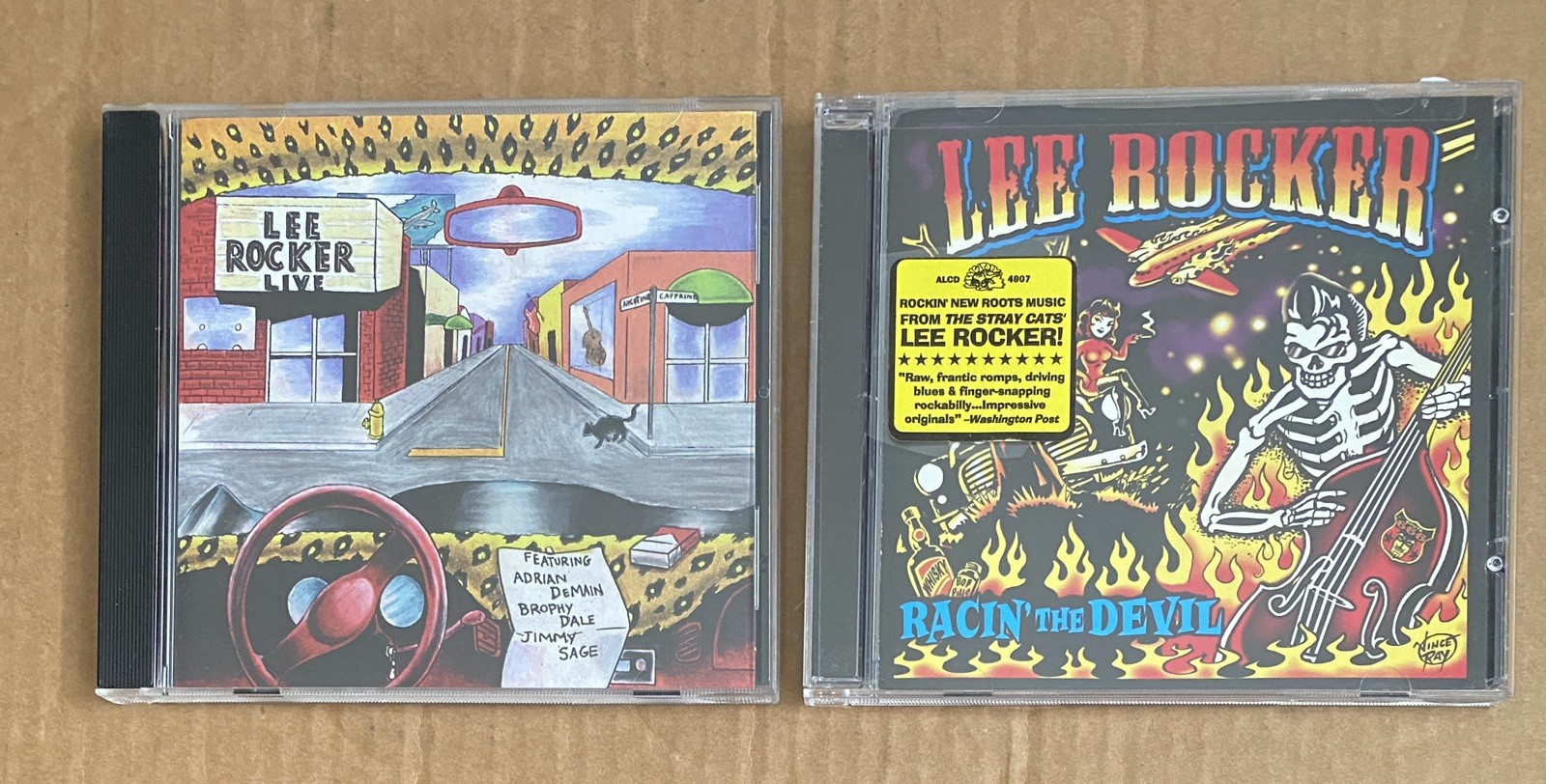 Lee Rocker Live CD + Racin’ The Devil Lot of 2 CDs Near Mint Rockabilly