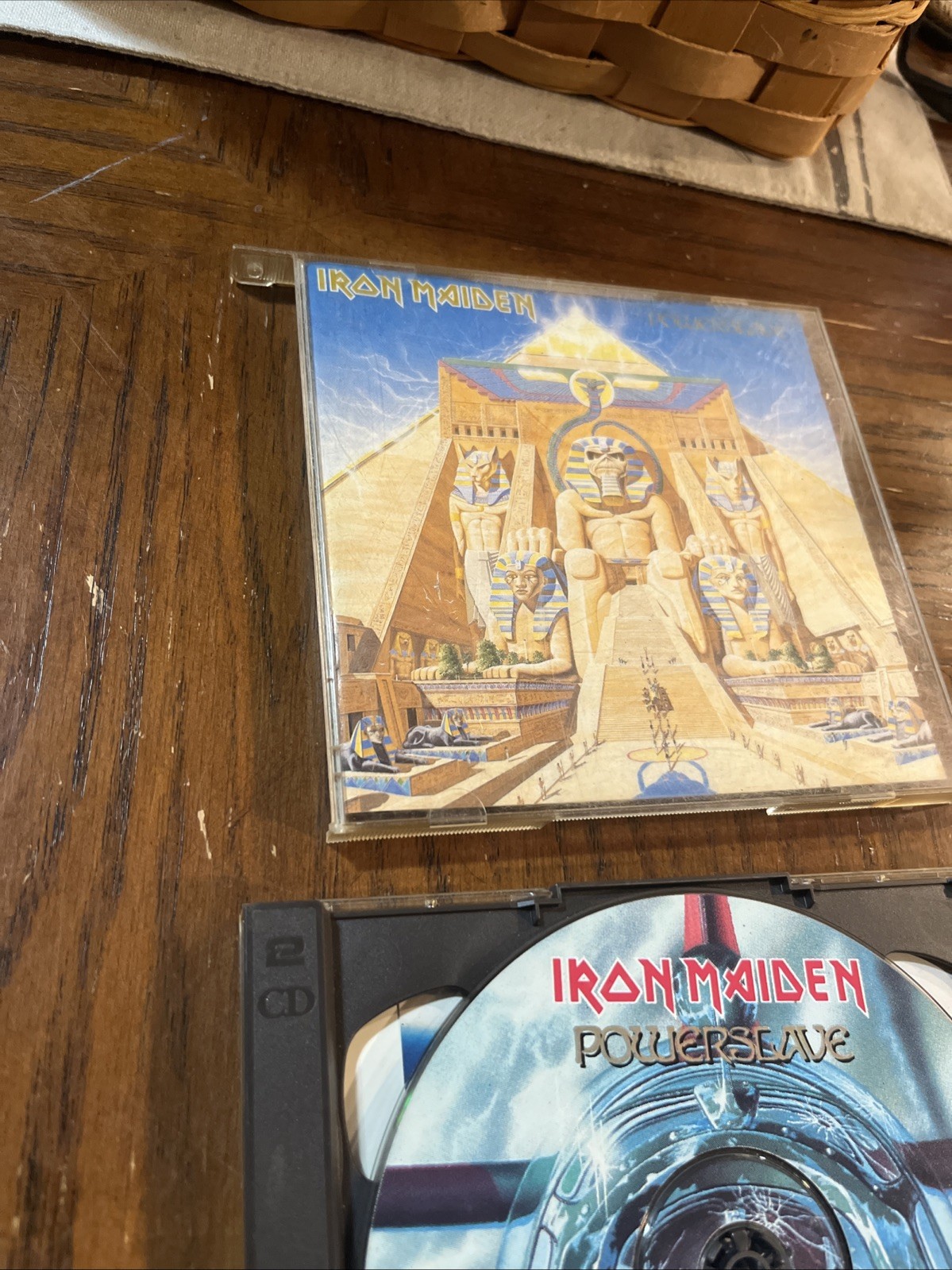 Iron Maiden Powerslave CD (1995, 2-Disc Set) RARE BONUS CD -CASTLE RECORDS