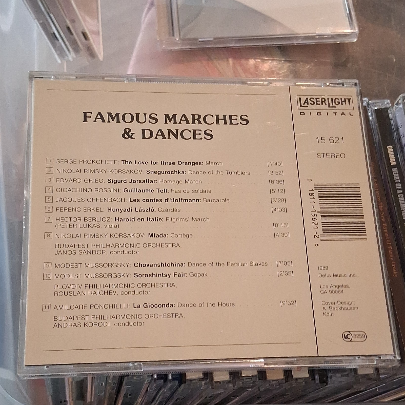 Laserlight Digital Famous Marches & Dances CD Budapest/Plovdiv Phil 1989 DDD