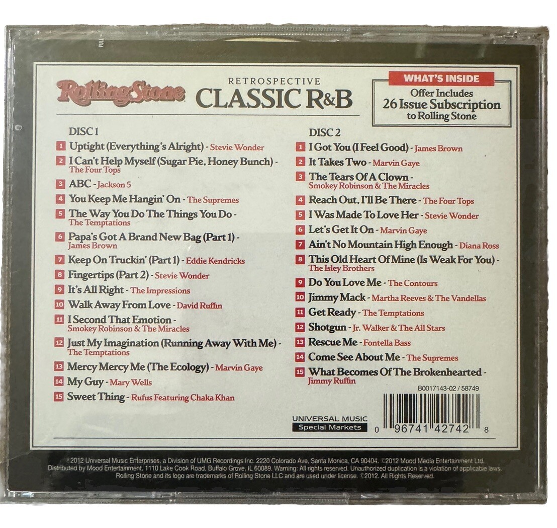 Classic R&B [Allegro] by Various Artists (CD, Jan-2013, Allegro) 2 CD Collection