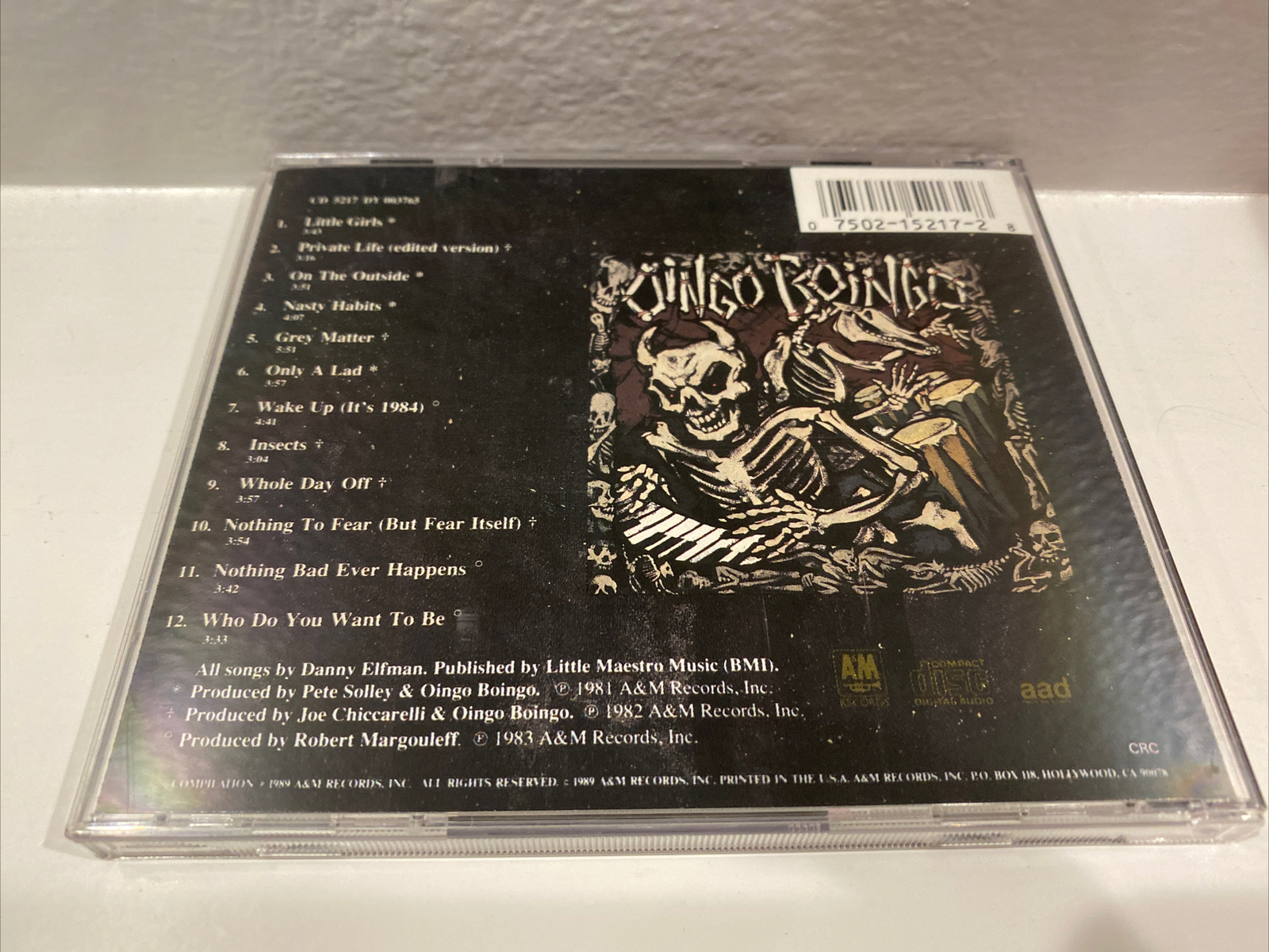 Best of Oingo Boingo: Skeletons in the Closet by Oingo Boingo CD 1989 CD5217