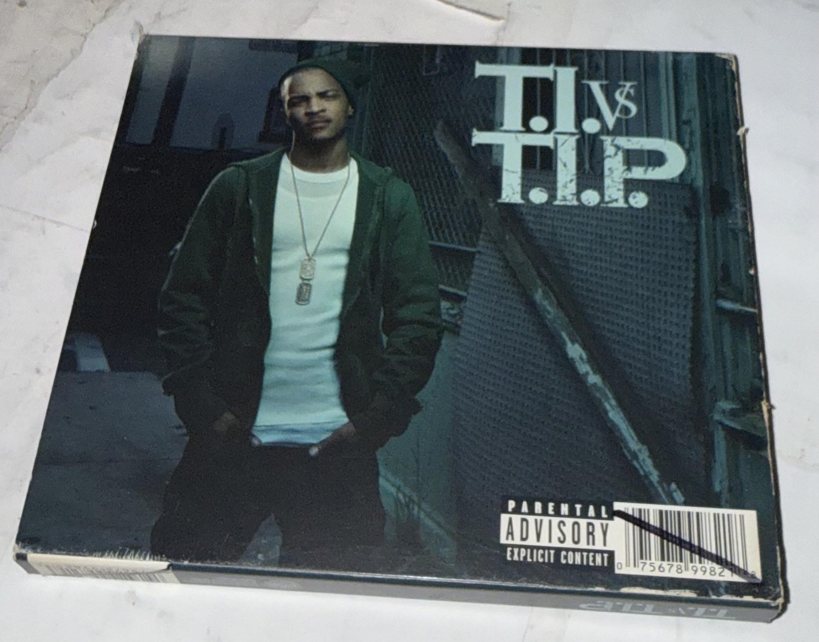 T.I. CD T.I. Vs. T.I.P. Album 2007 Rap Hip Hop Black Grand Hustle Explicit Music