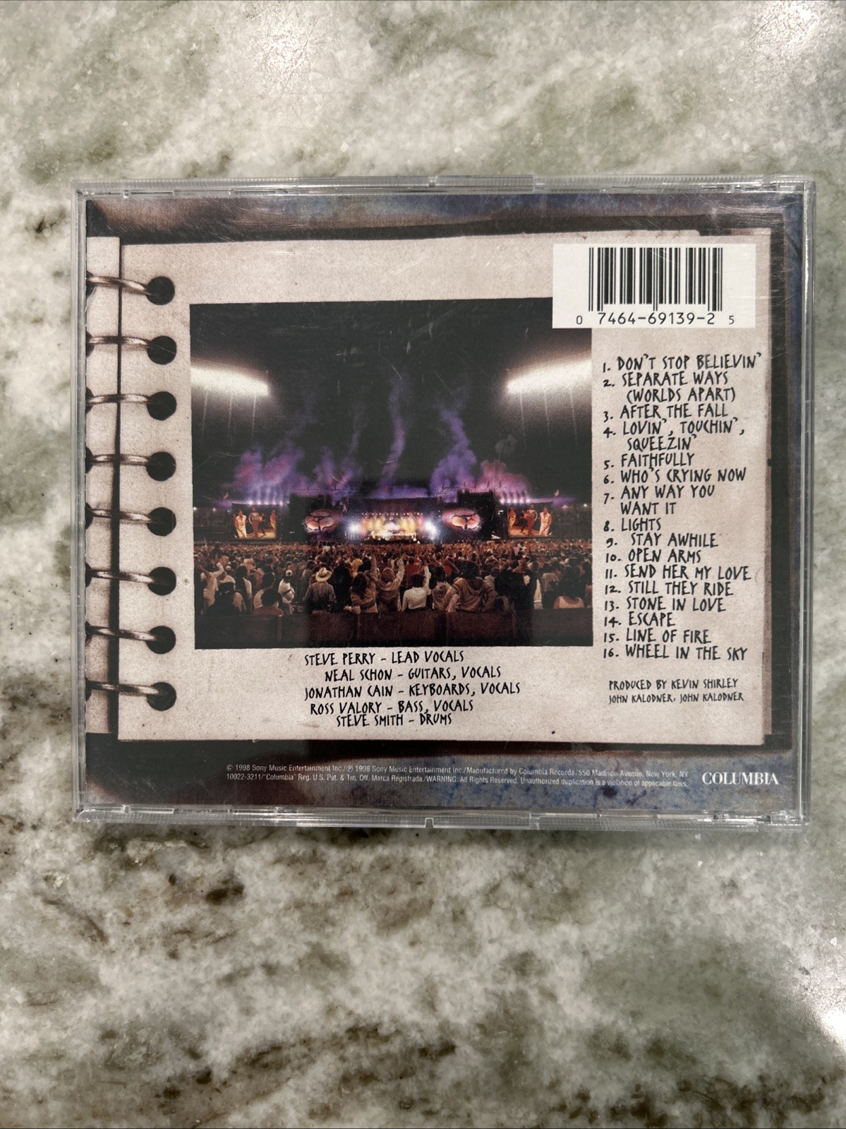 JOURNEY - Greatest Hits Live (CD, Mar-1998) CD NEAR MINT
