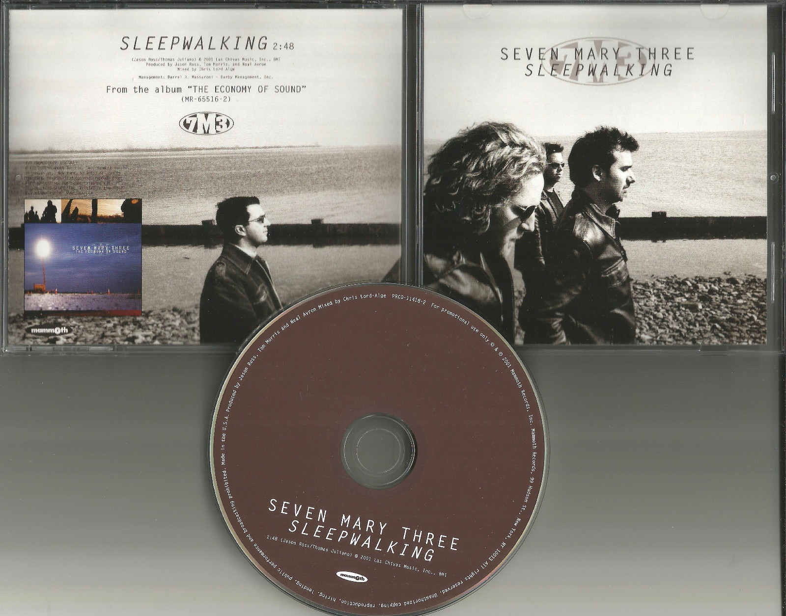 SEVEN MARY THREE Sleepwalking 2001 USA PROMO Radio DJ CD Single MINT 7M3 7 3