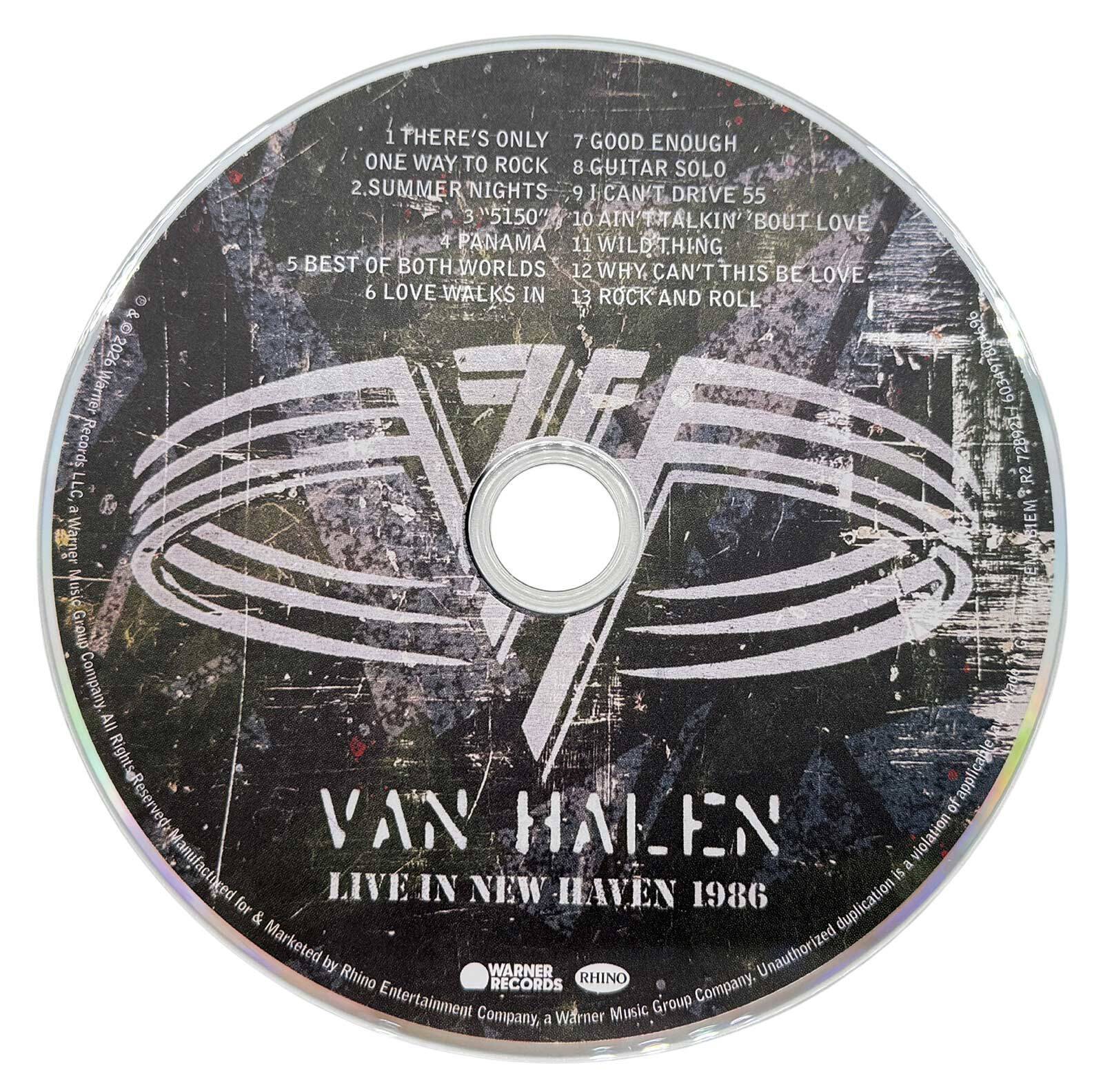 Van Halen – Live in New Haven 1986 (CD) + Free Holographic Sticker - New