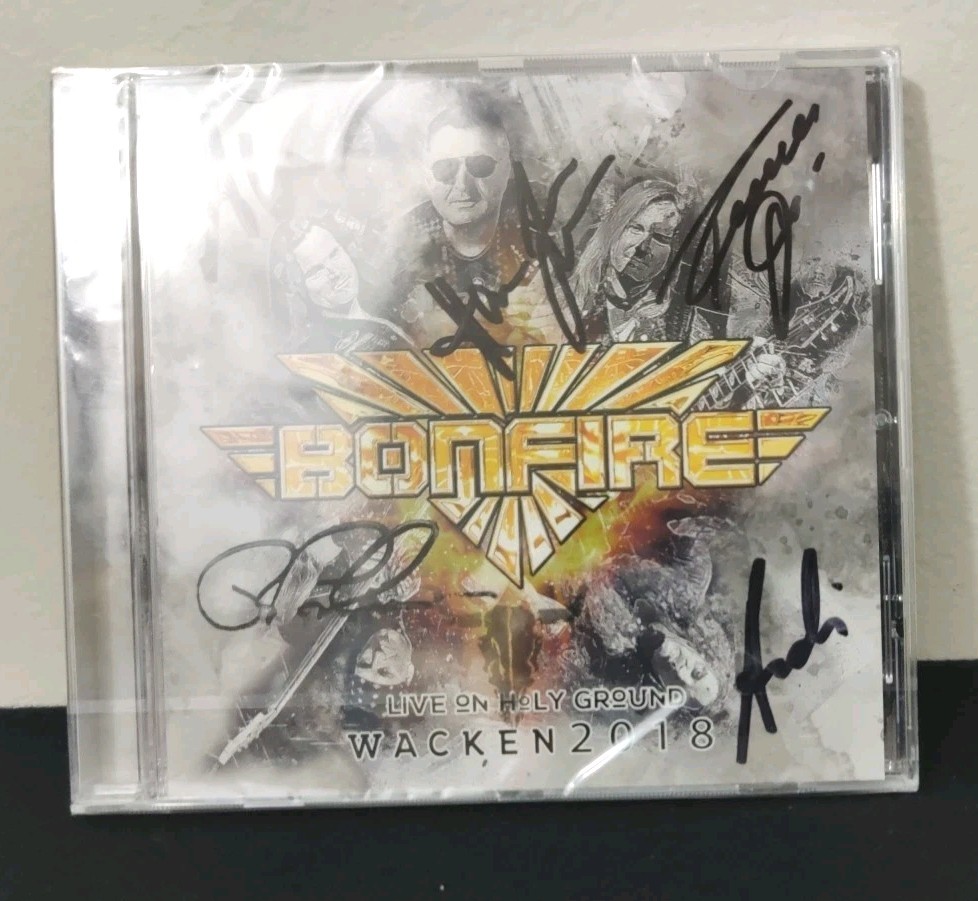 Bonfire CD "Live On Holy Ground" WACKEN 2018 /Signed by Entire Band New & Sealed