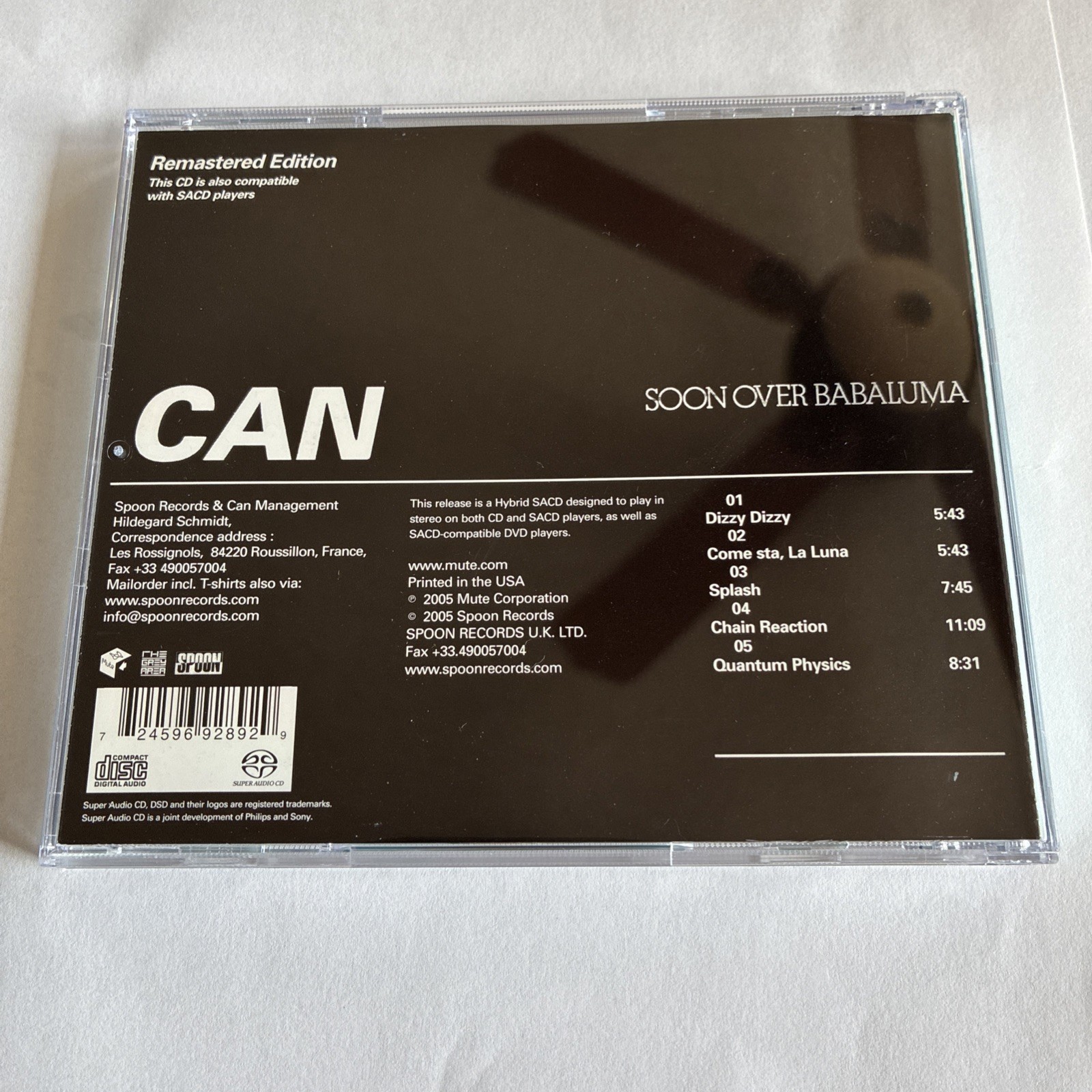 Soon Over Babaluma by Can (CD, Jun-2005, Mute)