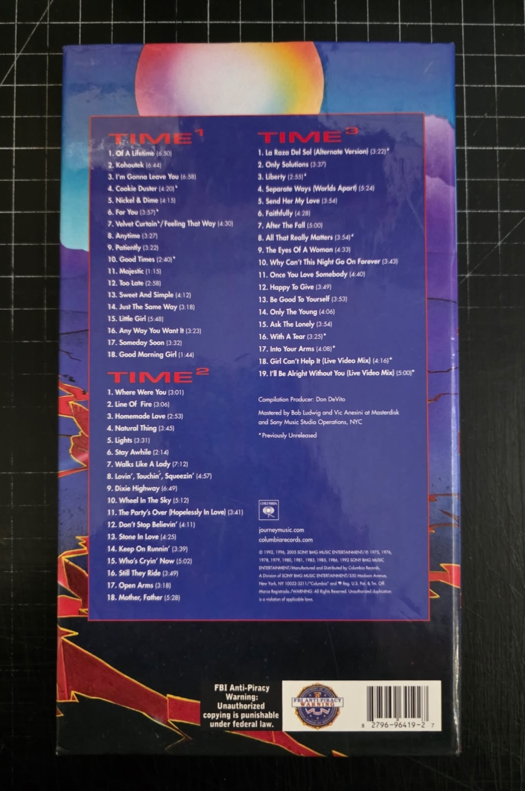 Journey: Time3 (Deluxe Edition) (CD 3-Disc Set) 64 Page Booklet