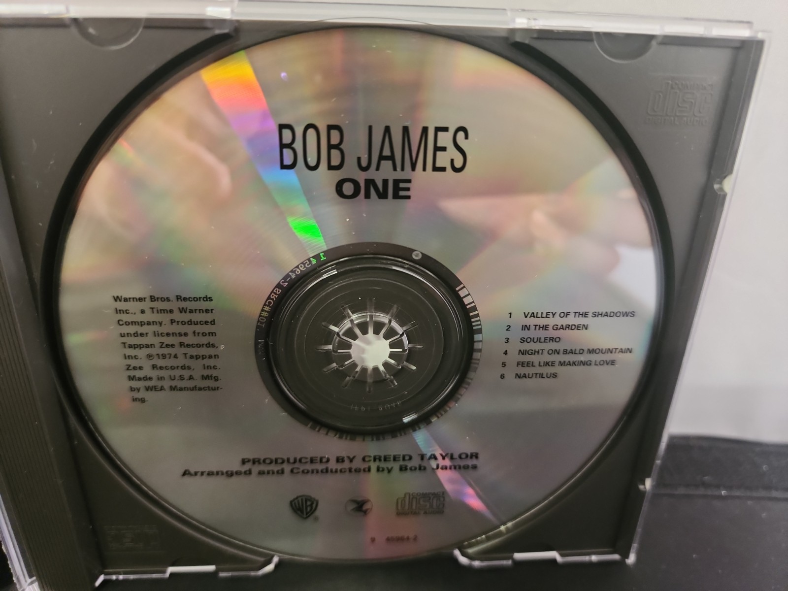 Bob James - One CD 1974 Jazz Fusion Tappan Zee Records Warner Bros OOP