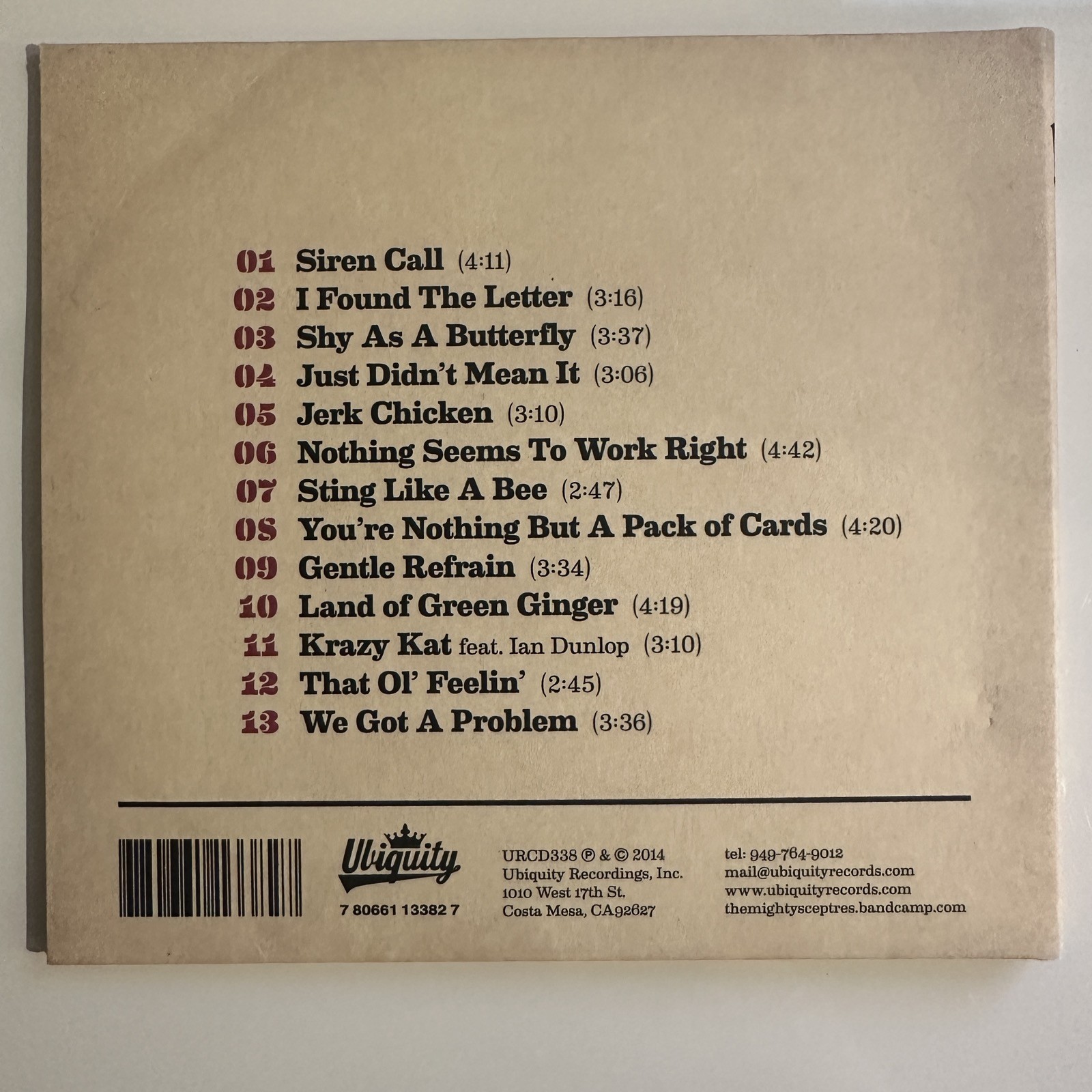 THE MIGHTY SCEPTERS ALL HAIL PAPER SLEEVE UBIQUITY RECORDS CD