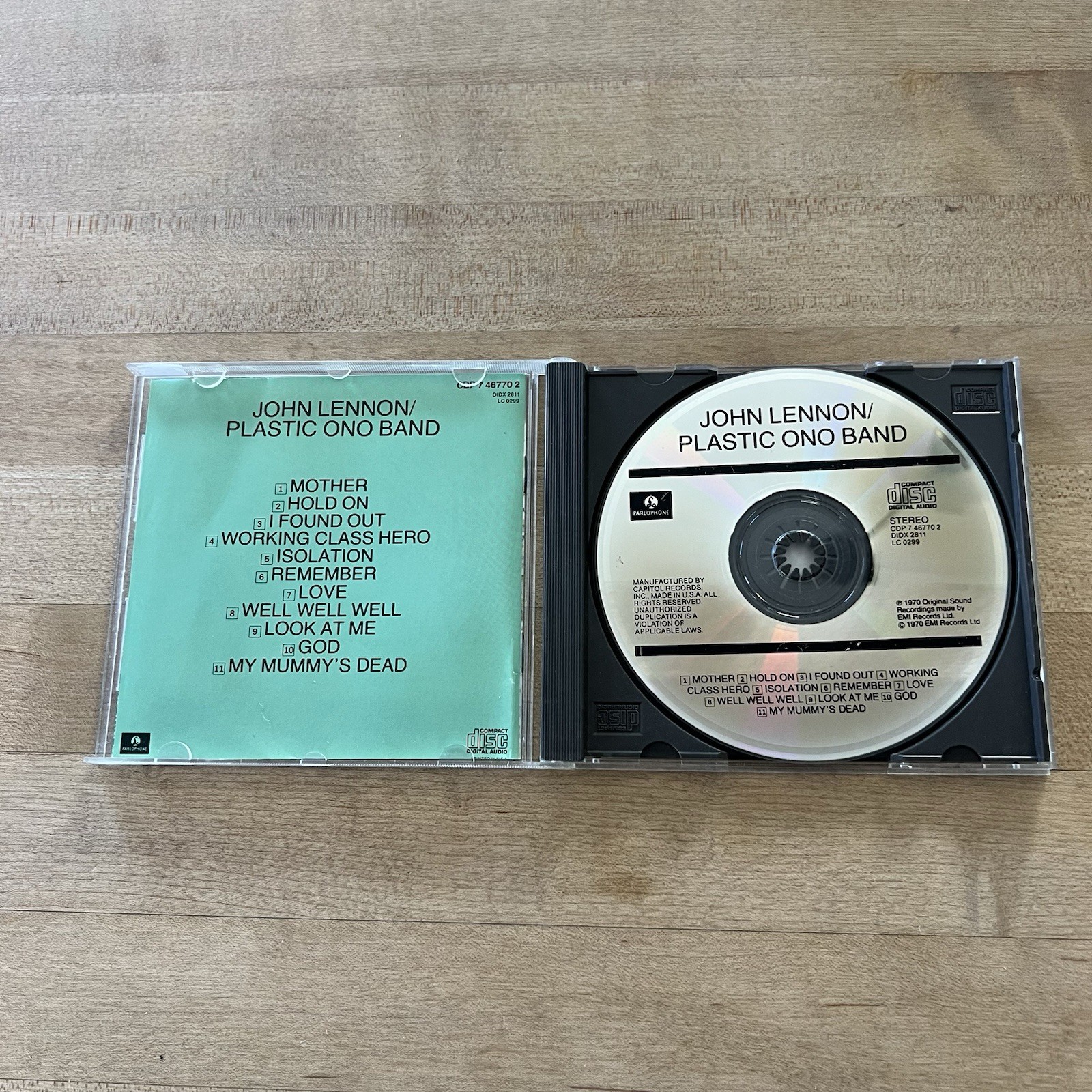 Plastic Ono Band by John Lennon/Plastic Ono Band (CD, Nov-1994, Capitol)