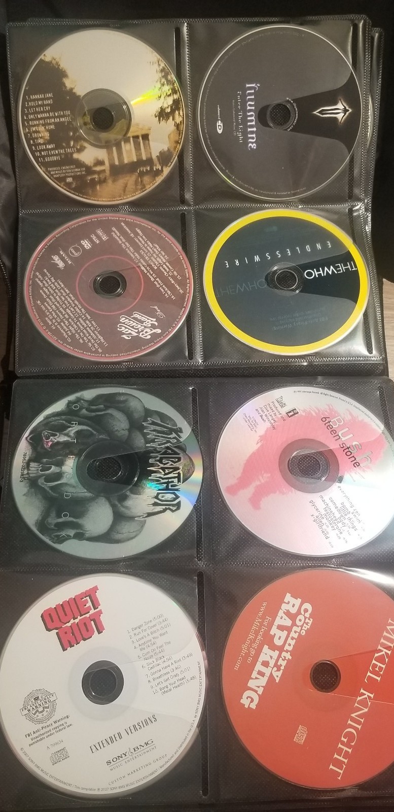 Heavy Thrash Speed Metal Hard Glam Rock Dubstep Rap Hip Hop 400 CD Binder Book