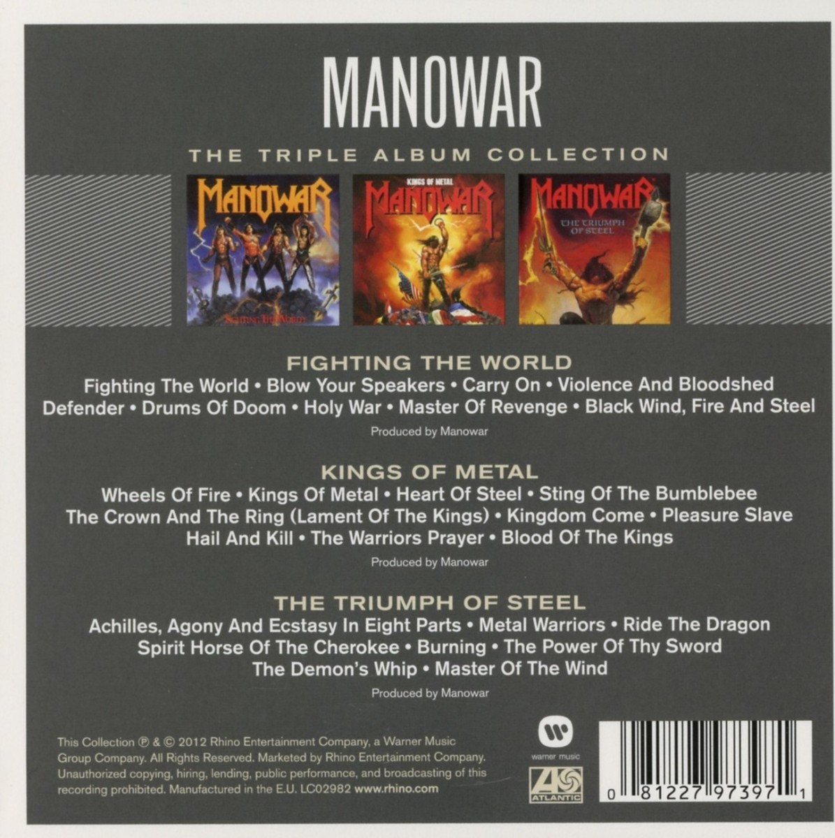 Manowar Triple Album Collection (CD) (UK IMPORT)