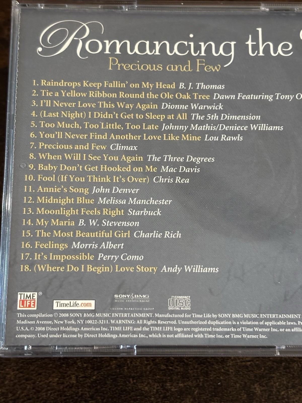 Time Life Romancing the 70’s 7-CD Set Ten CD’s FREE SHIPPING
