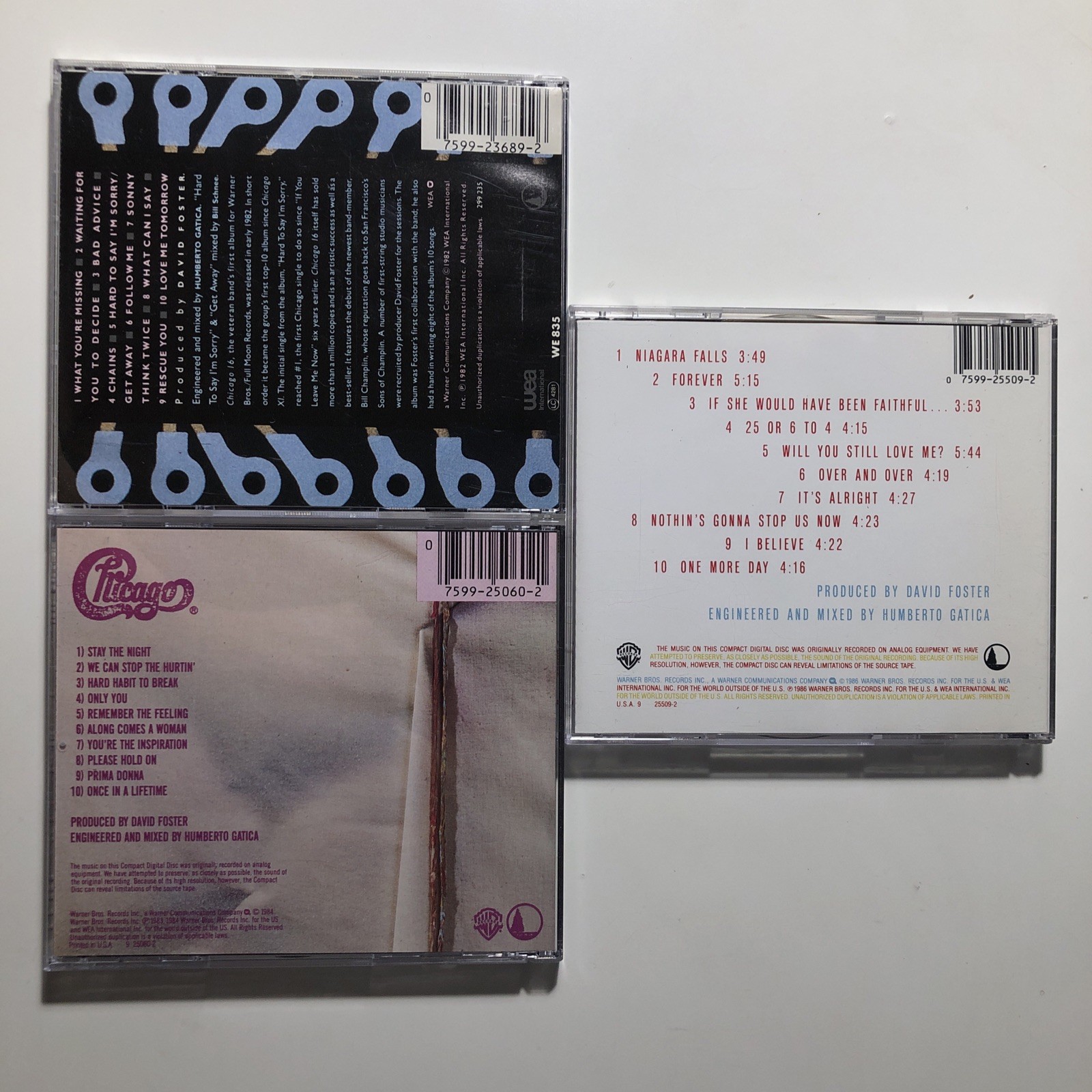 6 CD LOT SCRATCHED CHICAGO II GREATEST HITS I VOL II CHICAGO 16 CHICAGO 17 18
