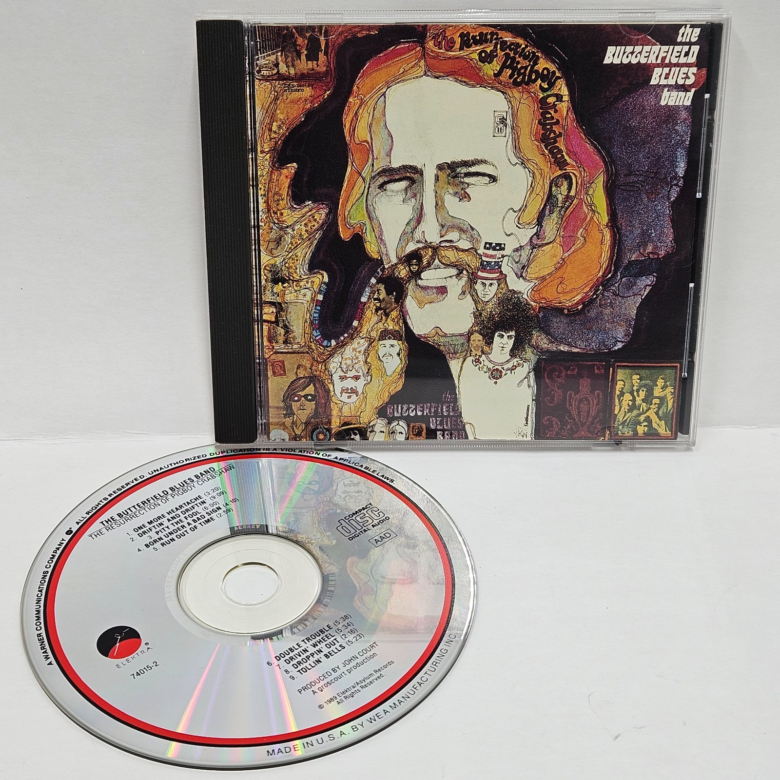 The Butterfield Blues Band The Resurrection Of Pigboy Crabshaw CD 1989 Elektra