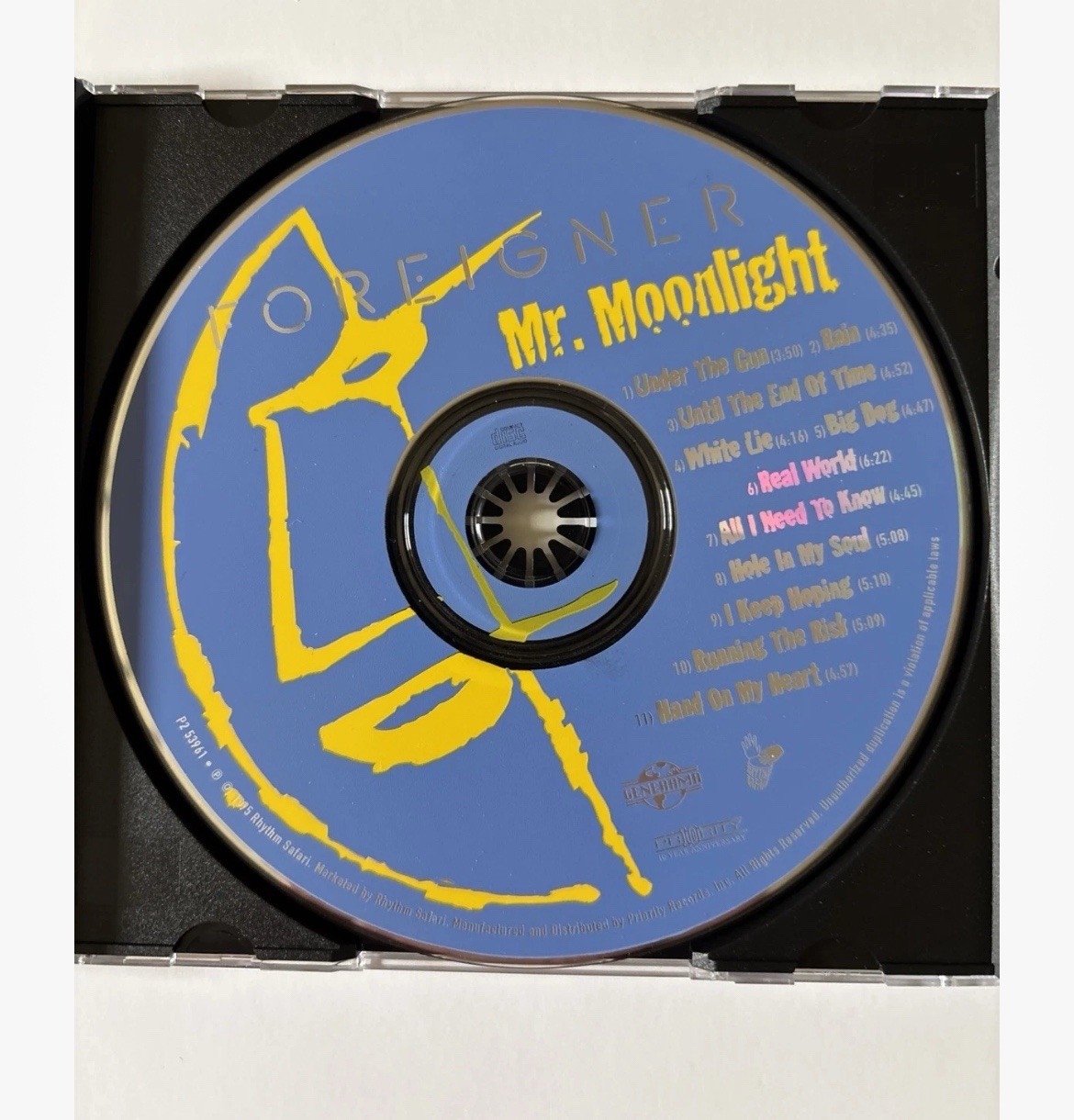 Foreigner - Mr. Moonlight (CD, 1995) Rhythm Safari Very Good
