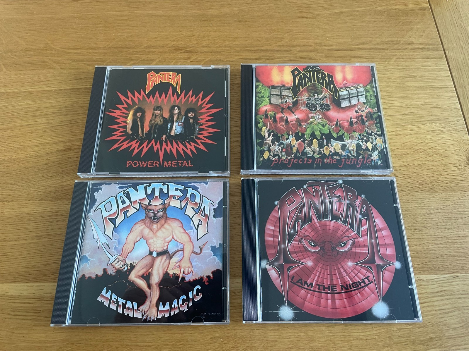 Pantera-Power metal.metal magic,i am the night.projects in the jungle.cds