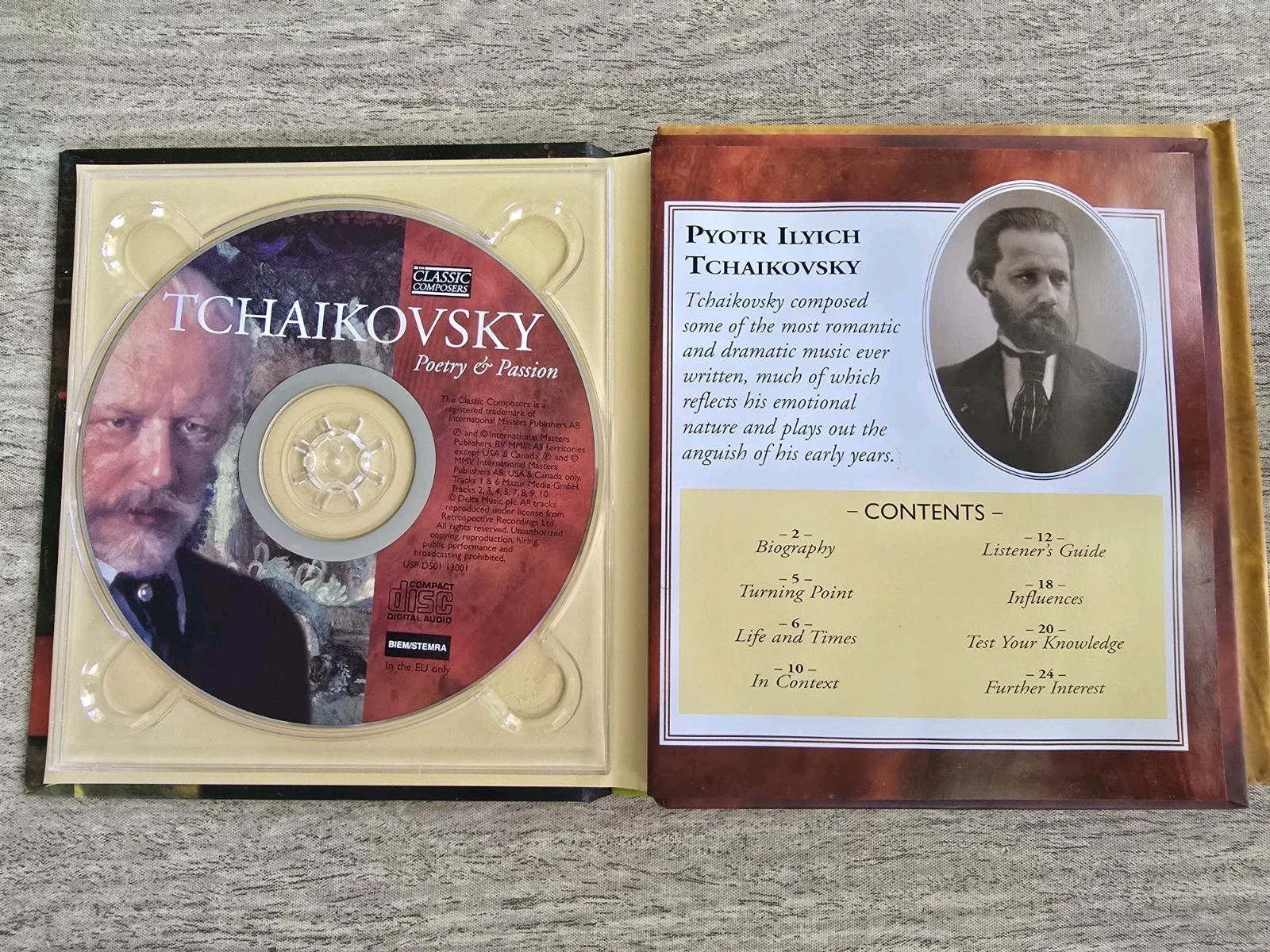 Classic Composers - CD's & Booklets - Set of 4 Classical Music