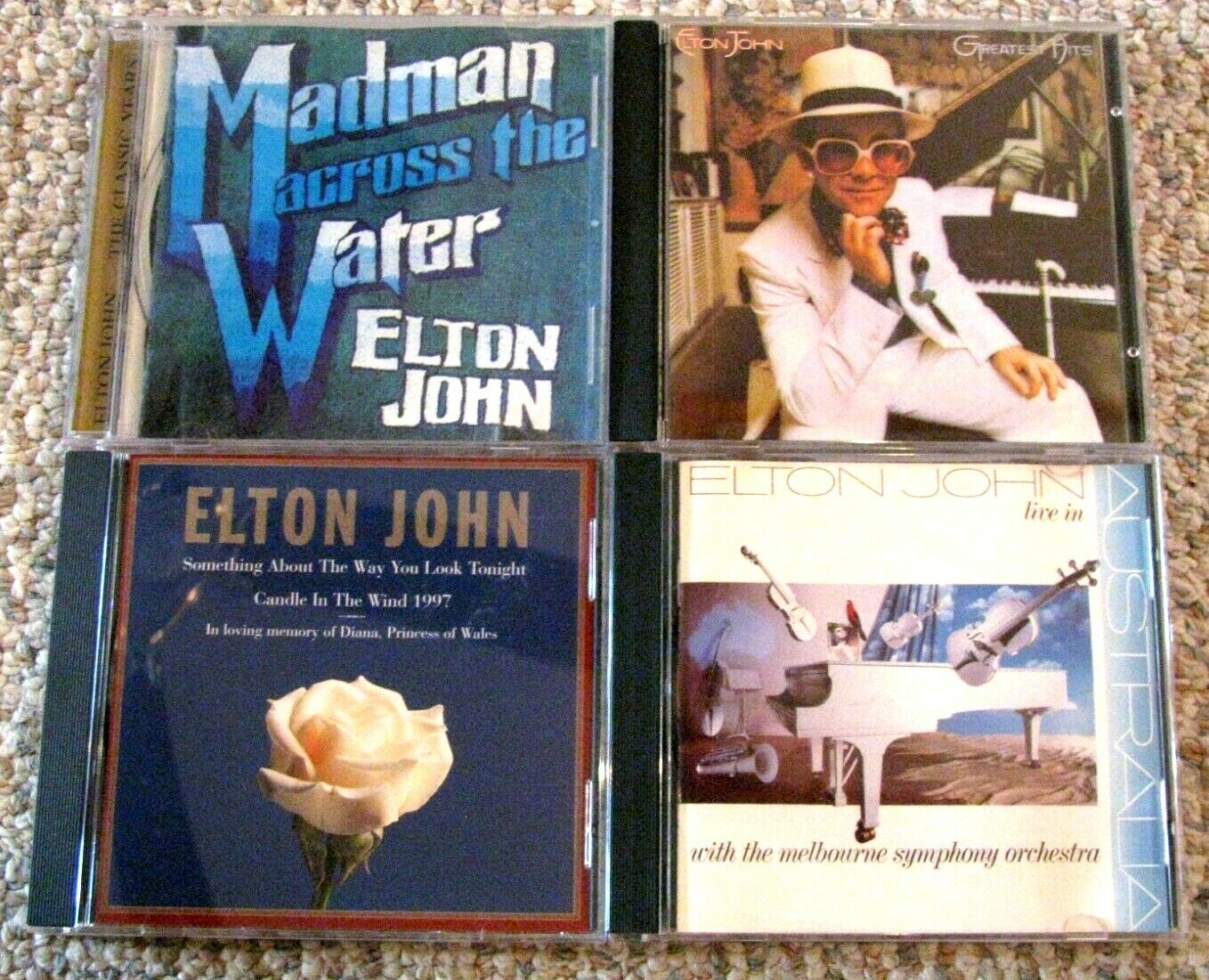 ELTON JOHN~~LOT OF 10 CDs 1970s 1980s Pop FREE SHIPPING