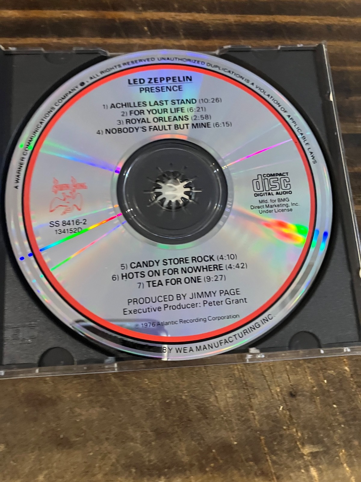 Led Zeppelin “Presence” (CD, Atlantic)