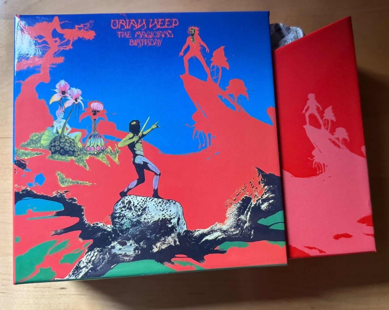 JAPAN MINI URIAH HEEP EMPTY DISK UNION PROMO BOX . NO CDS. TWO PIECE