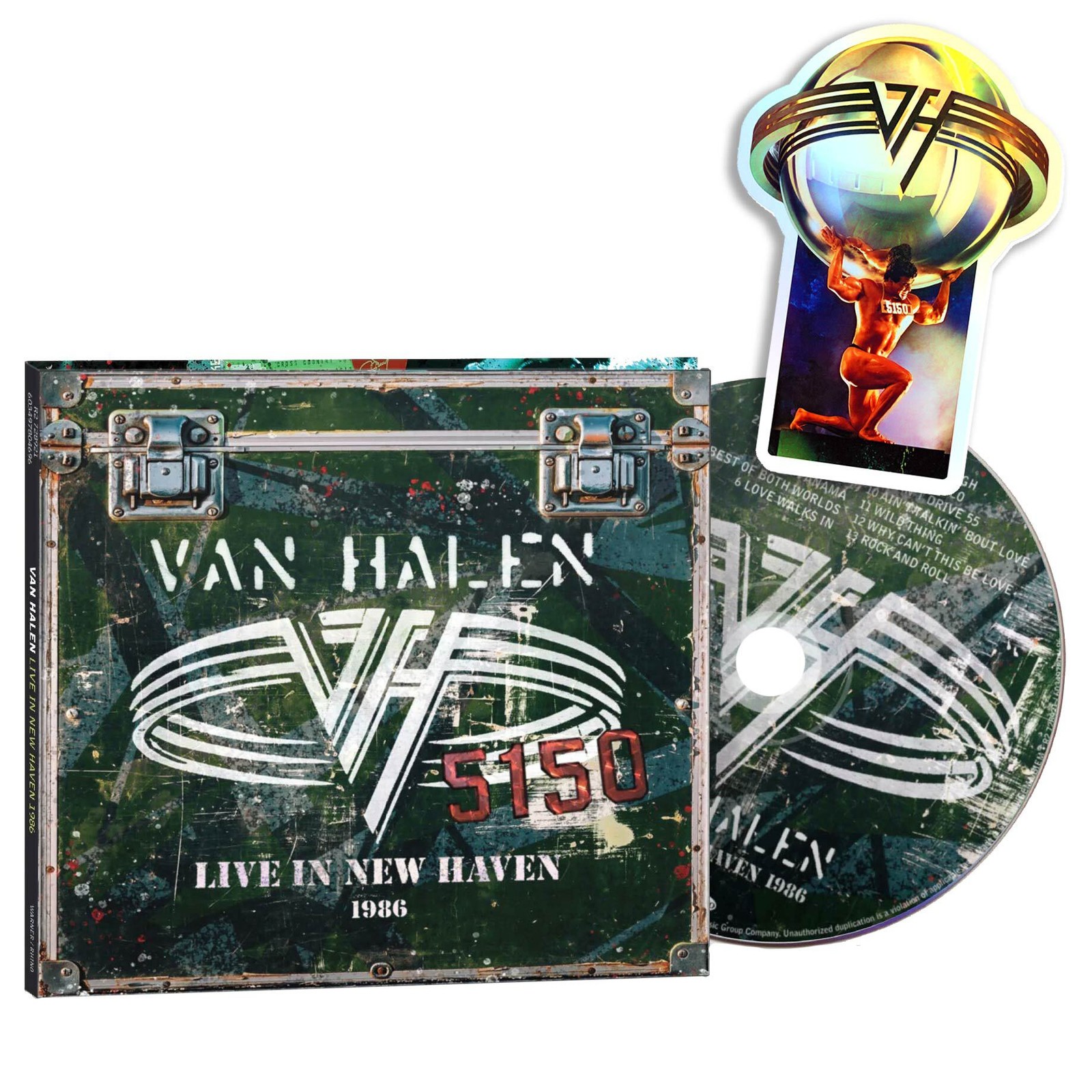 Van Halen – Live in New Haven 1986 (CD) + Free Holographic Sticker - New