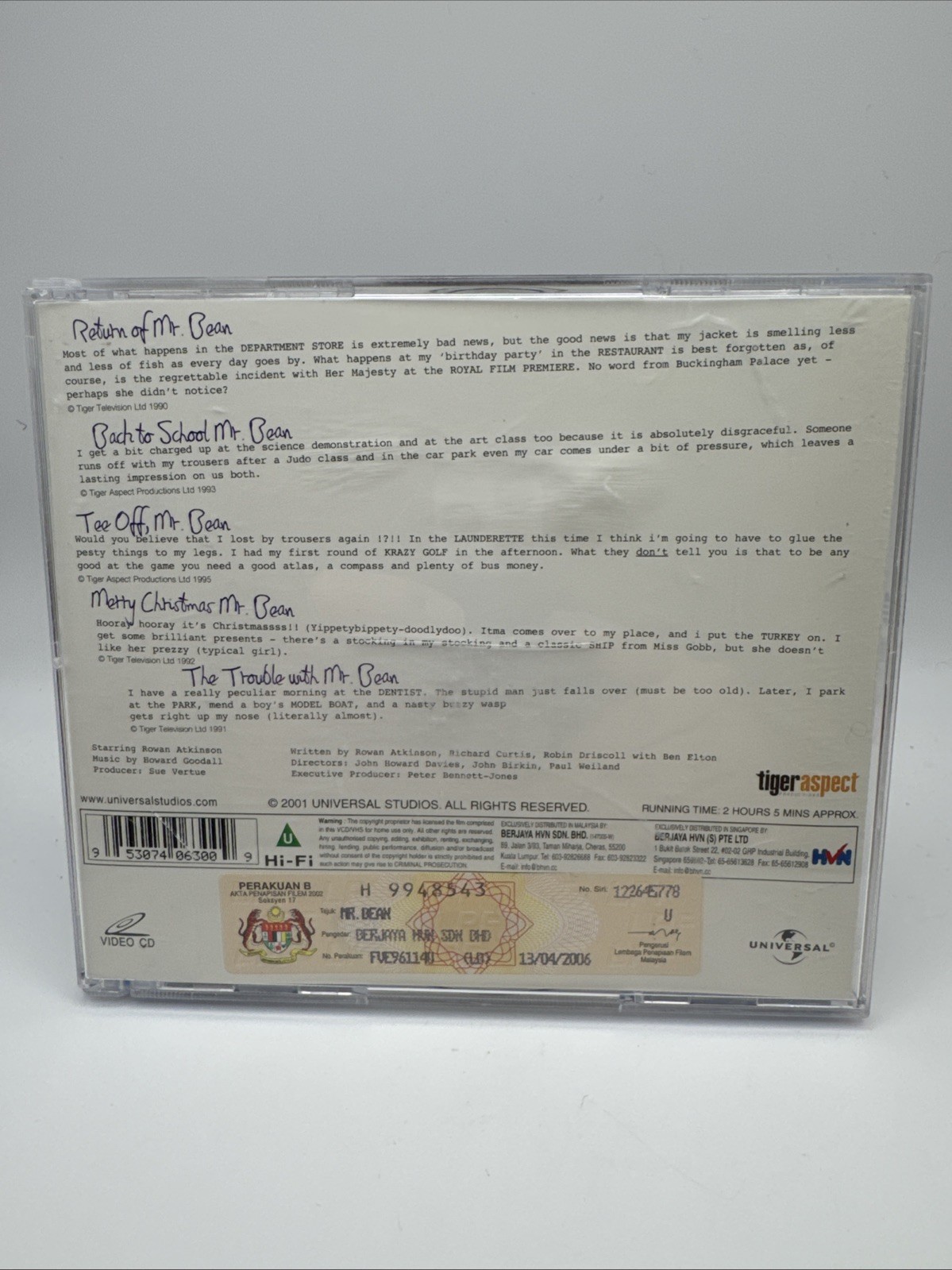 Rowan Atkinson - Mr. Bean 10 Years CD 2001 2-Disc Comedy - Malaysia Import