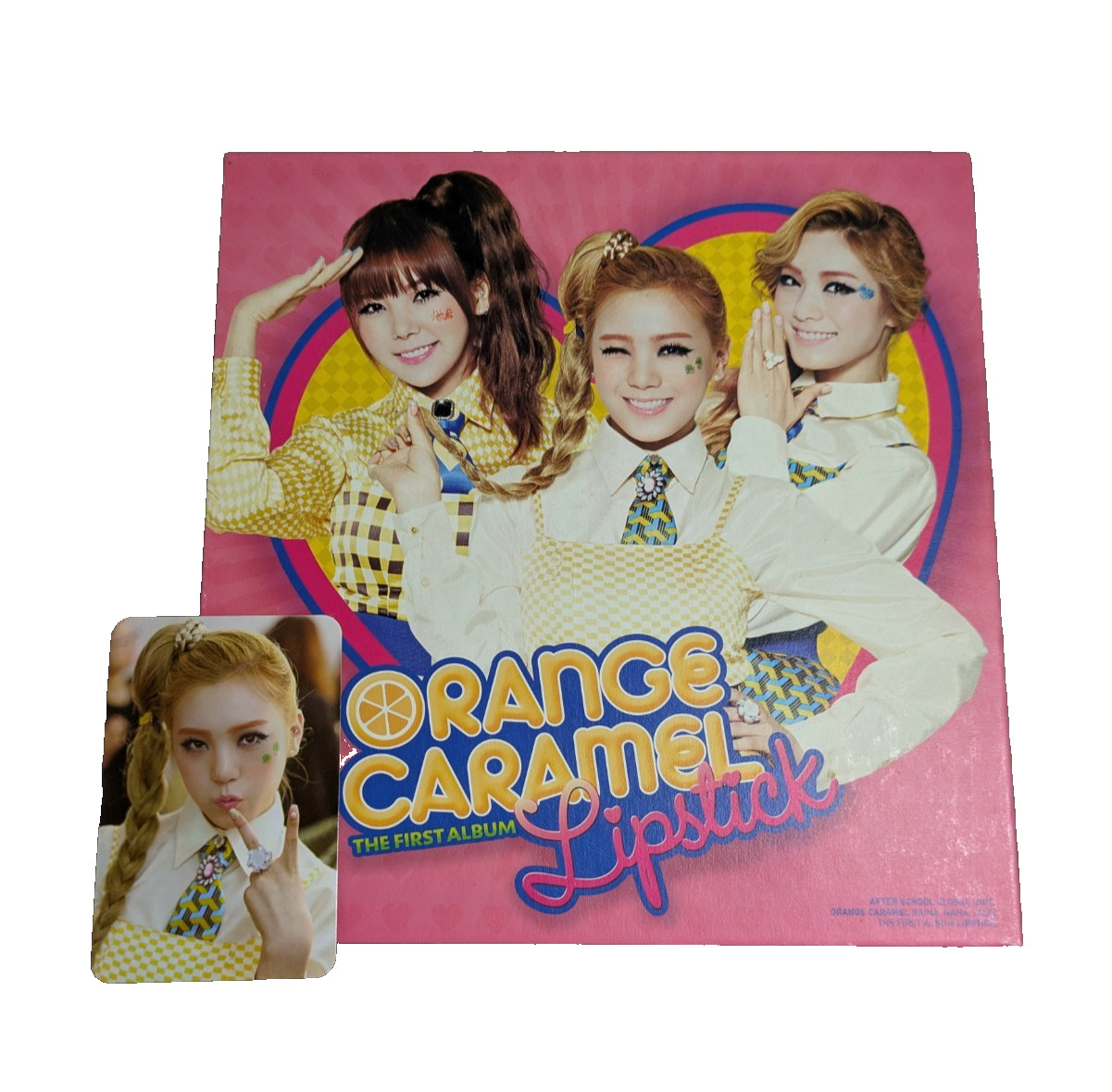 Orange Caramel First Album Lipstick Poster Lizzy Photocard K-Pop AfterSchool CD
