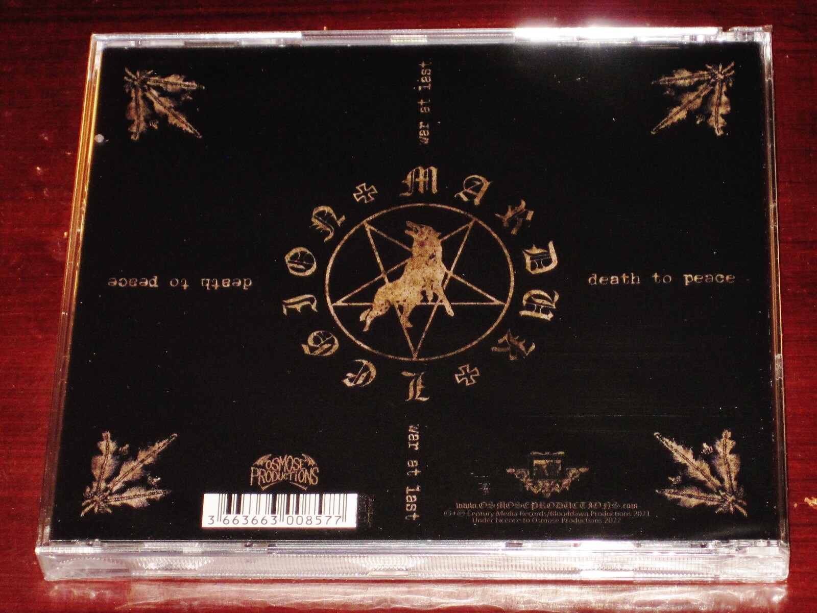 Marduk: Frontschwein CD 2021 Reissue Osmose Prods. France BLOOD063 / OPCD418 NEW