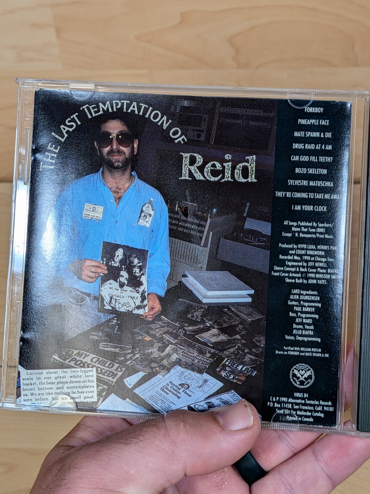Lard The Last Temptation of Reid CD Rock Alternative Tentacles 1990 VIRUS 84CD