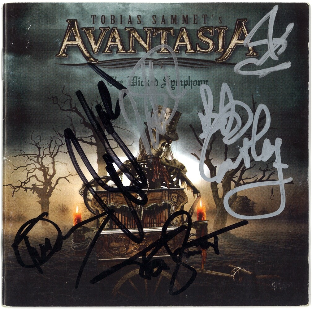 AVANTASIA Wicked Symphony, MICHAEL KISKE Bruce Kulick HELLOWEEN Autograph SIGNED