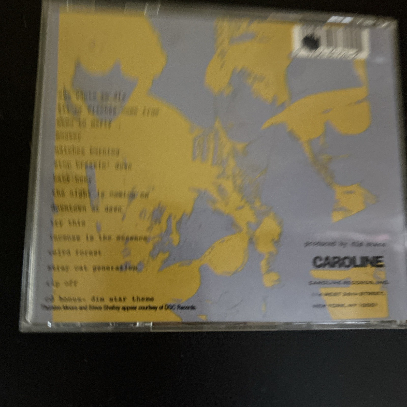 Dim Stars (CD, 1992, Caroline Records) Sonic Youth