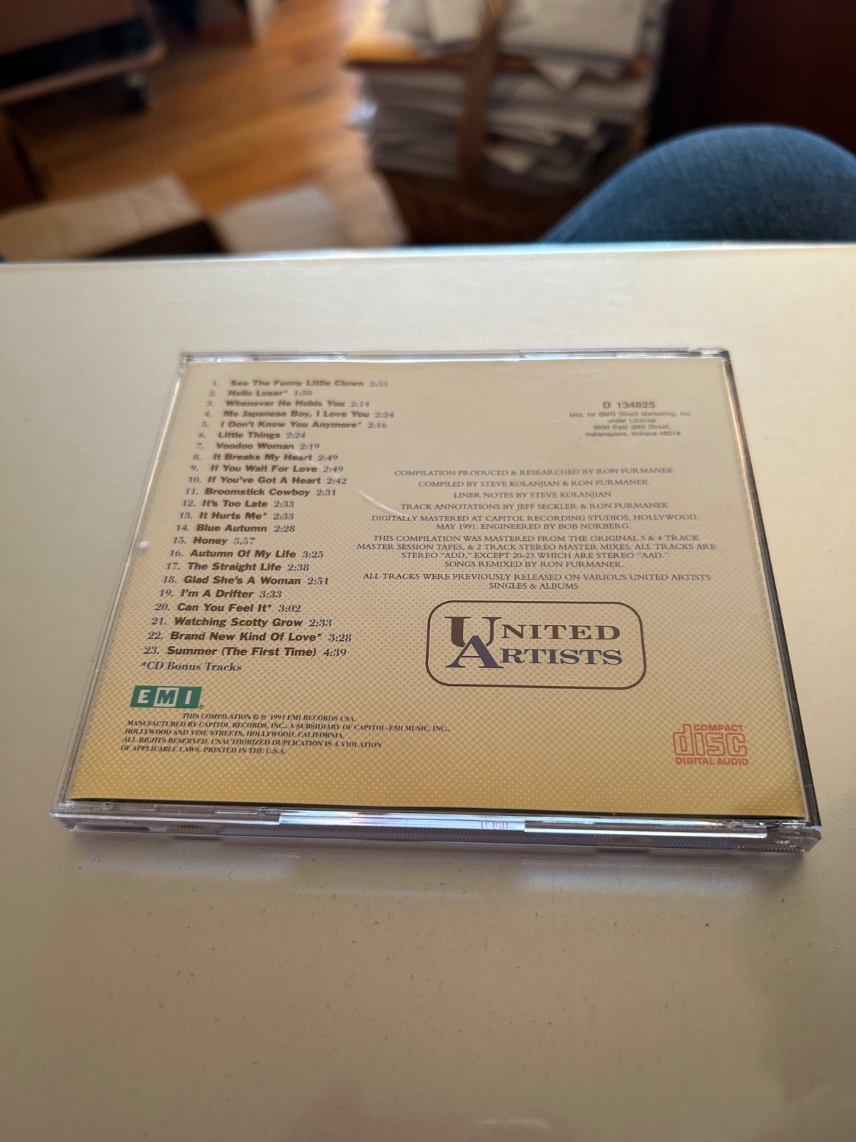 The Best of Bobby Goldsboro: Honey (CD, Sep-1991, Capitol/EMI M- CD and artwork