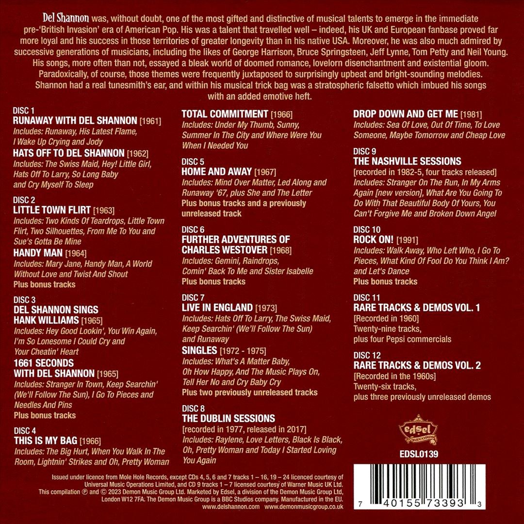 DEL SHANNON - STRANGER IN TOWN: A DEL SHANNON COMPENDIUM